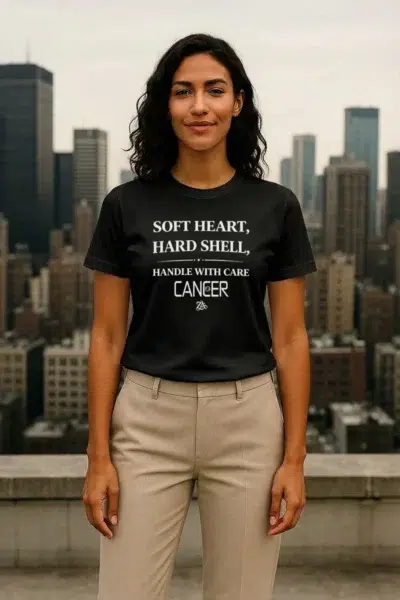 CANCER - Act Up - (Soft Heart, Hard Shell) - T-Shirt