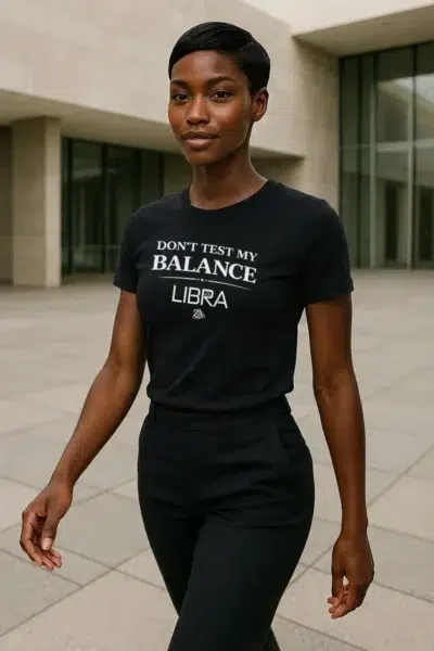 LIBRA - Act Up- (Don’t Test My Balance) - T-Shirt
