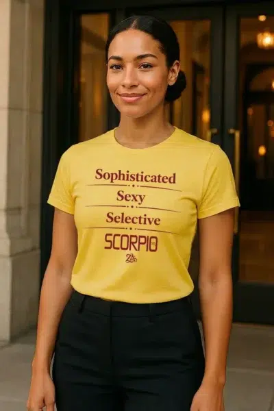 SCORPIO - Act Up - (Sophisticated. Sexy. Selective.) - T-Shirt